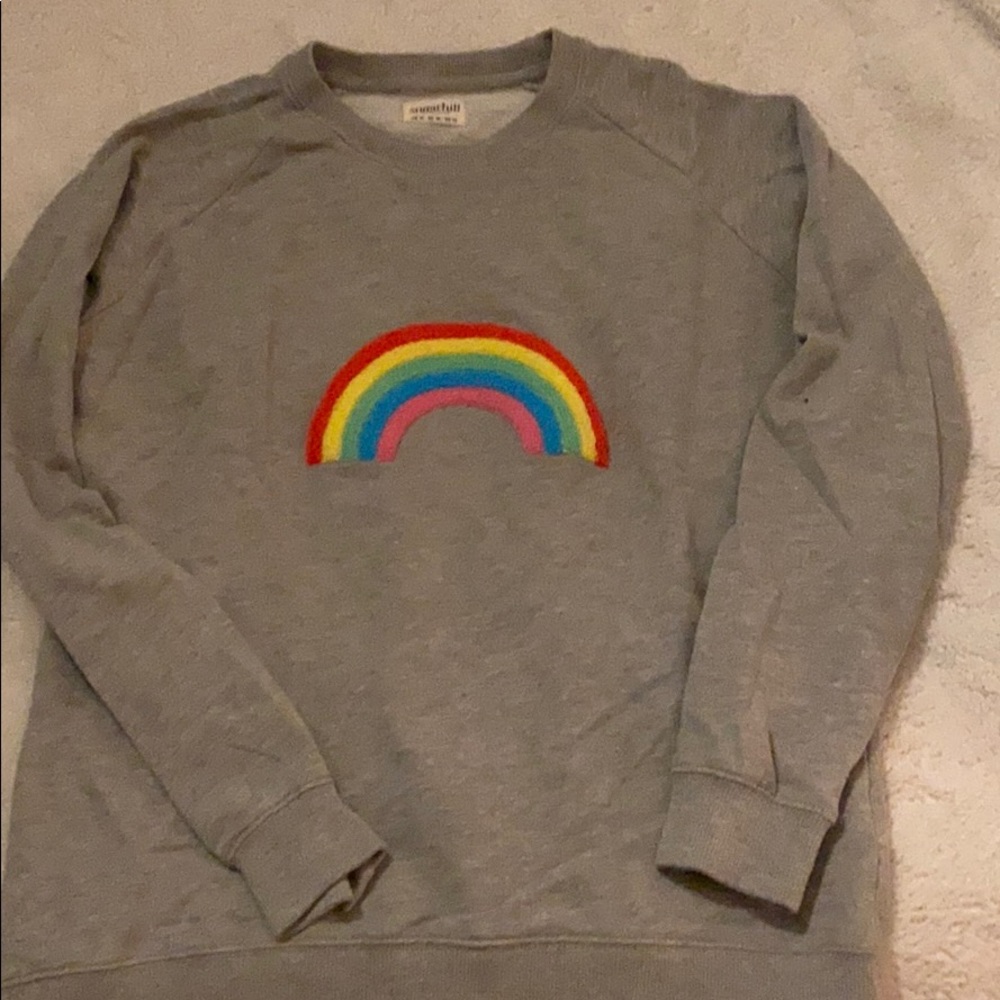 ModCloth sugar hill sweatshirt Rainbow size L 12